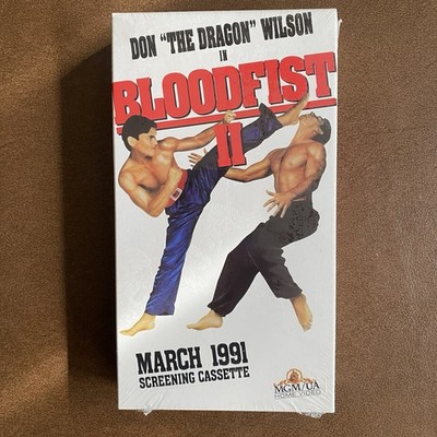 Bloodfist 2 VHS 1991 Screener Promo Tape Brand New Sealed Don The Dragon Wilson