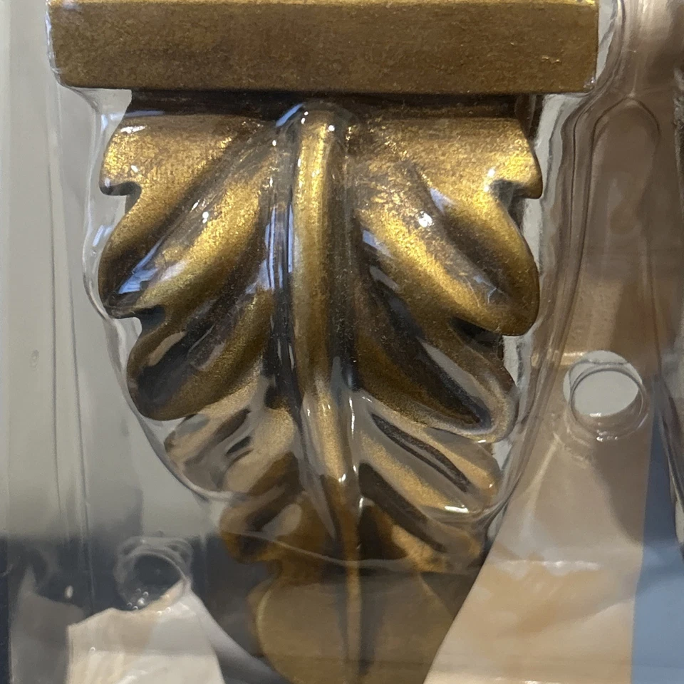 Graber Drapery Structures NEW 2 Pack Sealed Gold Sconces - Image 4 of 4