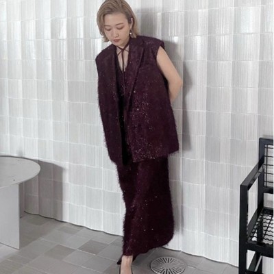 Ameri Fluffy Utility Vest & Dress Set Women 