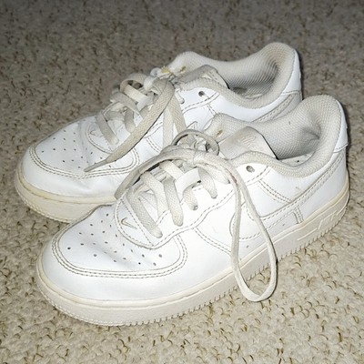 Nike Air Force 1 Triple White Sneaker DH2925-111 AF1 Gebraucht Kinder Größe UK 12
