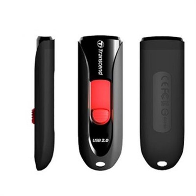 Transcend JetFlash 590 32GB USB 2.0 Schwarz Speicherstick TS32GJF590K