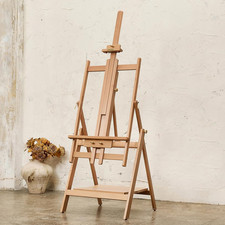 Large Wooden Easel for Painting: Artist H Frame Easel Stand with Upgrade Hardwar