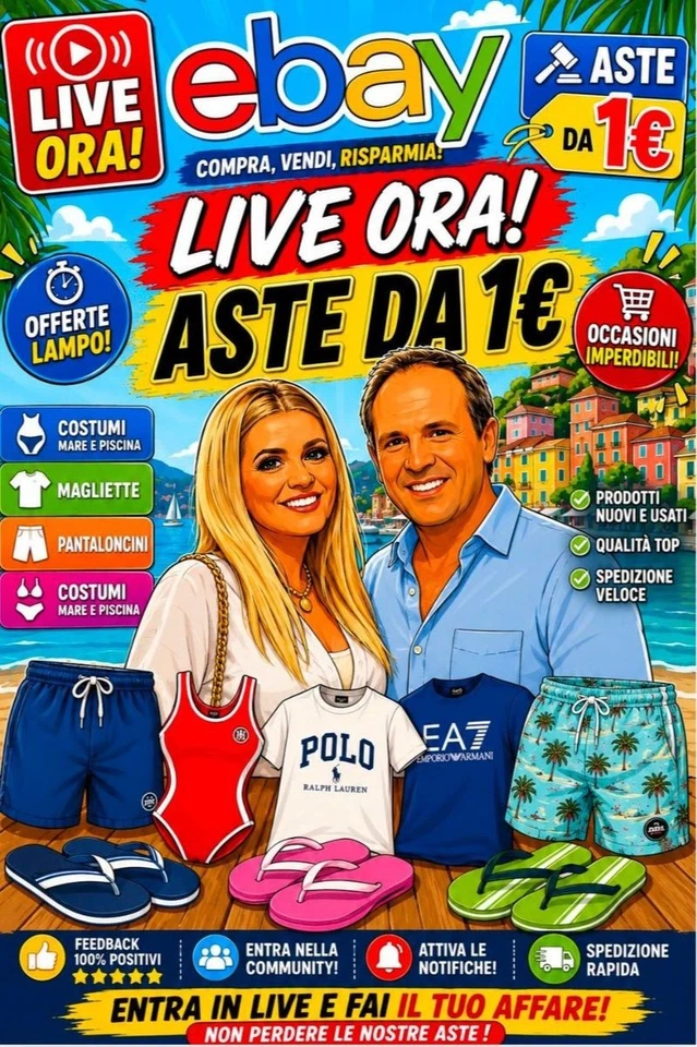 ASTE FOLLI di accessori, calzature e abbigliamento TOP BRAND+OMAGGI IN LIVE