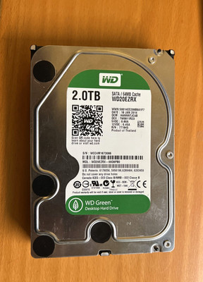 Western Digital WD Green 2TB SATA 64MB 3.5'' Internal Hard Drive WD20EZRX
