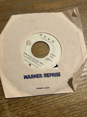 Devo ~ Working In The Coal Mine (EP-3595) ~ Warner Bros. 45 RPM Record