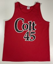Vintage Colt 45 Beer Tank Top Sz XL Malt Liquor Funny Faded Made In USA 90s