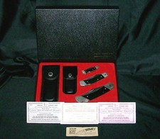 Schrade 3 Lockback Knife Set & Original Sheath USA Made W/Original Package Rare