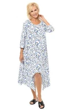 Tulip Clothing Lexi Womens Dress in Blue Unity