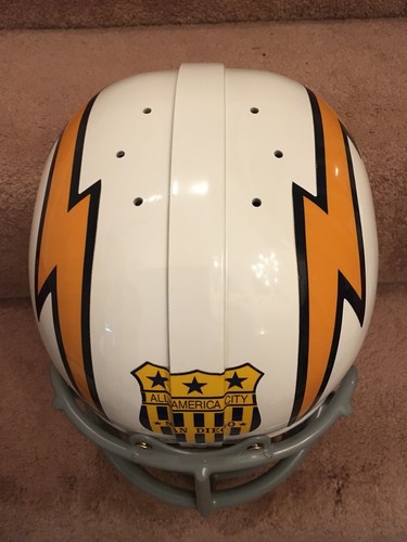 Riddell Kra-Lite RK2 Suspension 63 San Diego Chargers Football Helmet Ernie Ladd - Picture 8 of 10