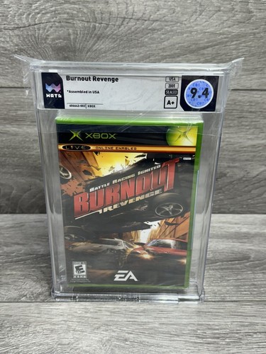 9.4 A+ Burnout Revenge Microsoft Xbox Black Label Sealed New WATA NOT VGA CGC - Picture 2 of 8