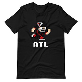Atlanta Falcons NES Football Player 8-bit Tecmo Super Bowl Nintendo T-Shirt