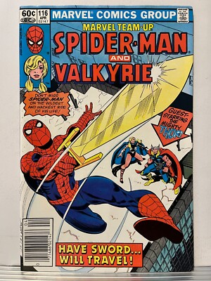 Marvel Team-Up #116 Comic 1982 - Marvel Comics - Spider-Man Valkyrie