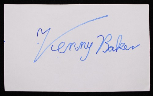 1980's Kenny Baker R2D2 Star Wars Signed 3" x 5" Index Card (JSA)