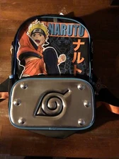 BIOWORLD Naruto Shippuden Anime Character Die Cut Kids Large Backpack NEW