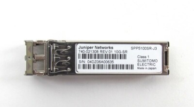 Juniper EX-SFP-10GE-SR 10GE SFP+ 740-021308 Transceiver, 1 Year Warranty
