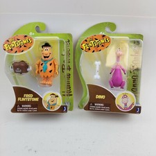 Flintstones Hanna Barbera New Plastic Figure Fred Flintstone  Dino SET