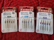 3 Packs Singer Touch and Sew Needles 600, 700 series 70/10, 90/14, 100/16