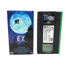VTG E.T. The Extra-Terrestrial VHS Cassette Video Tape Black Green Case