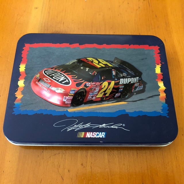 Jeff Gordon Nascar Playing Cards Two New Decks In 3D Metal Tin EBay