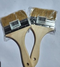 Linzer 4 in. natural bristle flat chip paint brush
