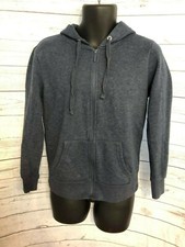 Time And Tru Women s Hoodie Full Zip Blue Cove Heather Size S 4-6