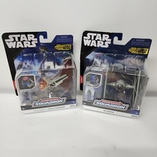 Star Wars Micro Galaxy Squadron Launch  Tie Fighter Ginivex StarFighter Lot of 2