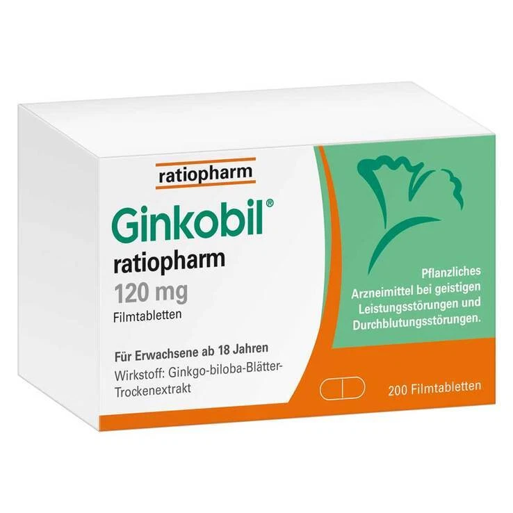 Ginkobil ratiopharm 120mg mit Ginkgo biloba · 200 St · PZN 17507157