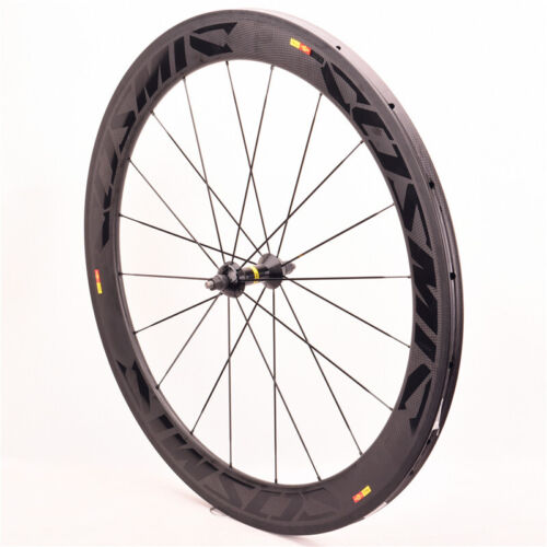 700C Carbon Track Bicycle Wheelset Fixed Gear Clincher Single Speed Bike Wheels - Picture 4 of 12