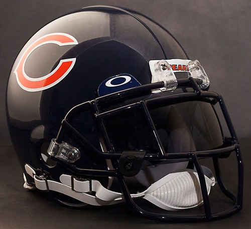 CHICAGO BEARS NFL Schutt EGOP Football Helmet Facemask/Faceguard (NAVY BLUE) - Picture 4 of 5