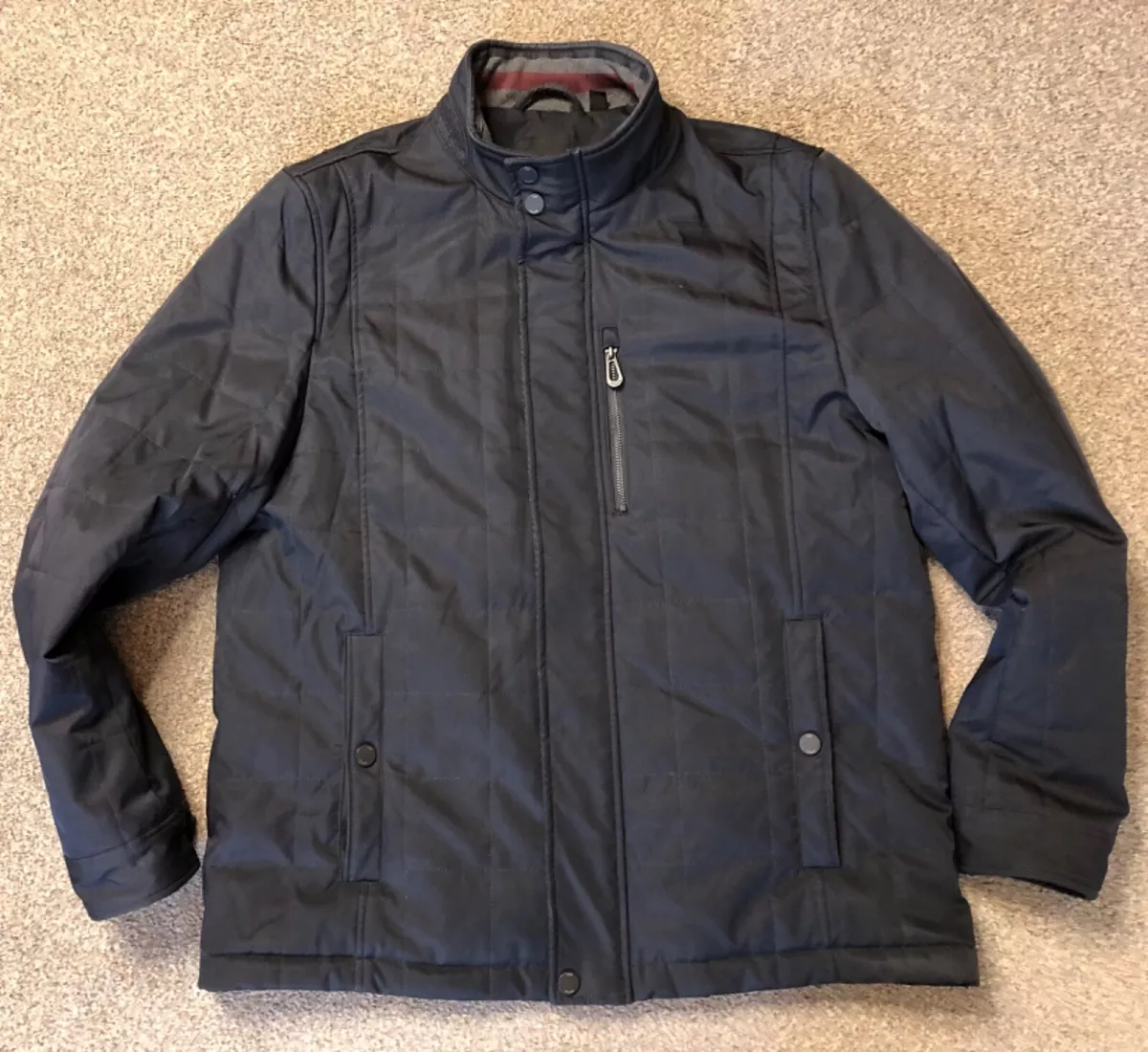 Ted baker shop blue leather jacket