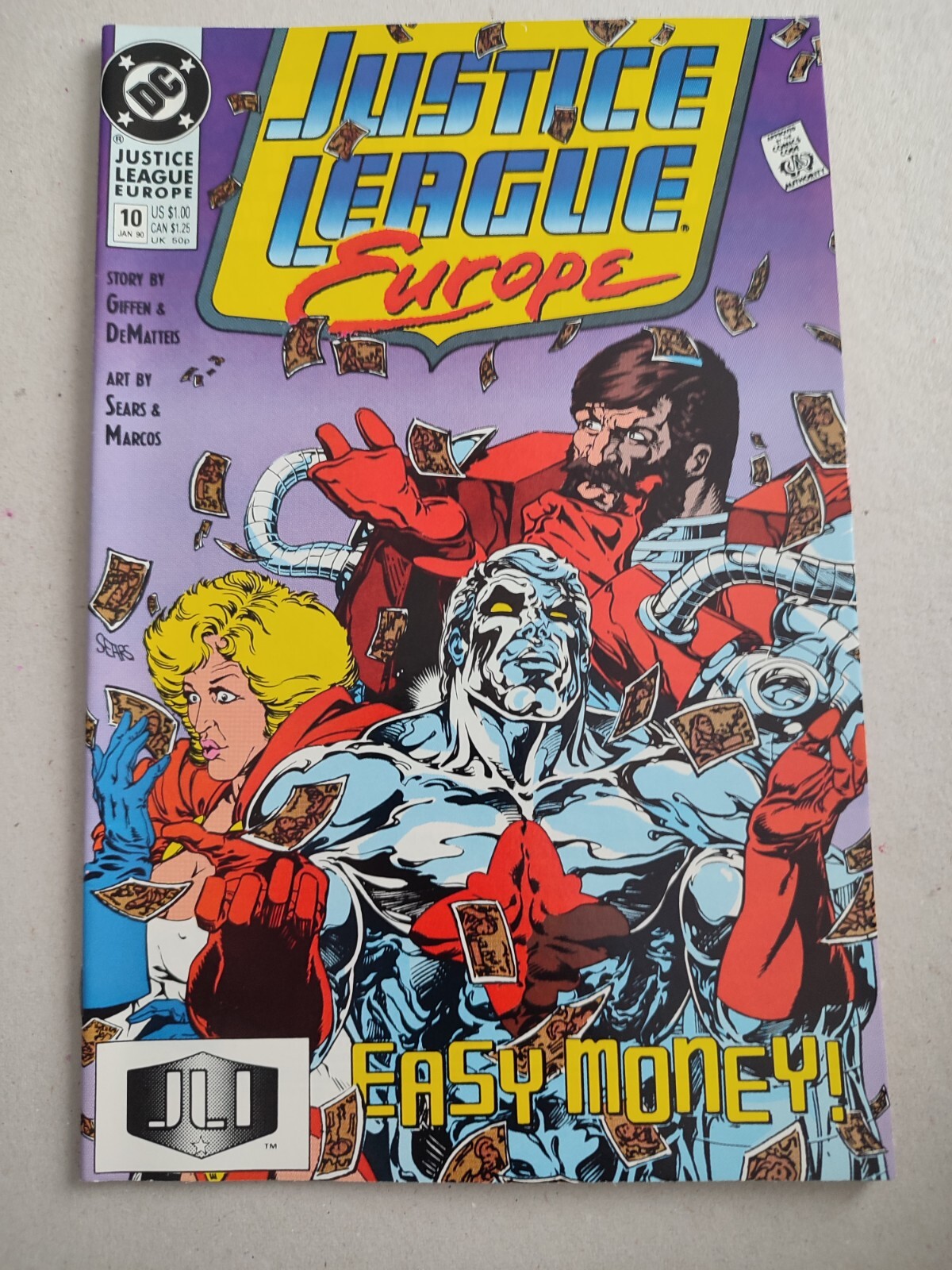 DC COMICS JUSTICE LEAGUE EUROPE #10 JANUARY 1990