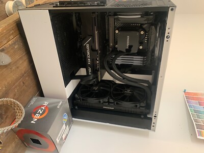 Custom Gaming PC Desktop Computer Ryzen 7 3800x X 2080 SUPER Water Cooled SSD
