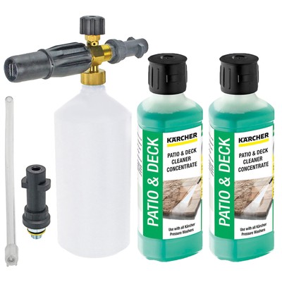 KARCHER Deck Patio Pressure Washer Detergent Fluid 5L (x2 )+ 1L Spray