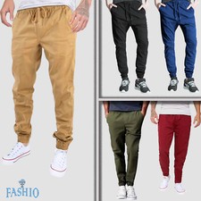 Mens Casual Cotton Dress Pants Skinny Slim Fit Straight-Leg Jeans Trouser Slacks