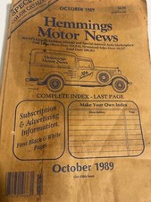 Vintage Hemmings Motor News Magazine October  430th Issue