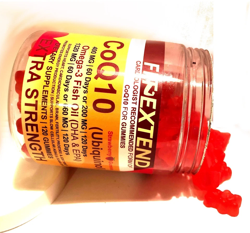 gomitas de aceite de pescado omega 3 coq10 400 mg EPA DHA SALUD DEL CORAZÓN Omega-3 Foto 2 de 4