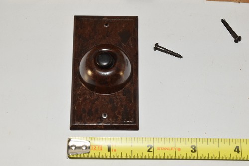 Rodale n. 304 campanello porta bottone oblungo bachelite NOS (1x unità singola) - Foto 4 di 6