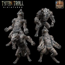 Tytantroll Miniatures - Werewolf Bundle (4 Minis) - D&D - Bases Included