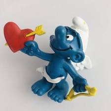VTG Original SMURF Peyo 20128 Cupid Heart Valentines Love  1980  s