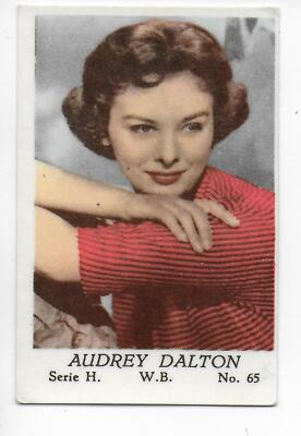Audrey Dalton Dublin Warner Brothers 1957 Swedish Trading Card Serie H Number 65