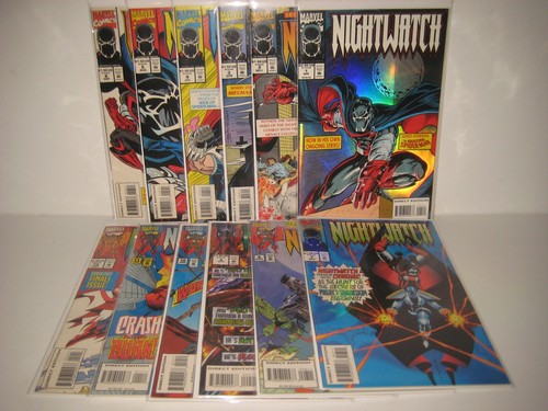 Nightwatch #1-12 Complete Marvel Comic Book Set 1994 Ron Lim Spider-Man Venom