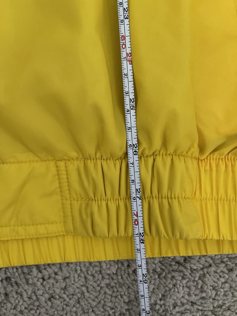 Vintage 90s Nike Full Zip Yellow Windbreaker Jacket Men's XL | eBay