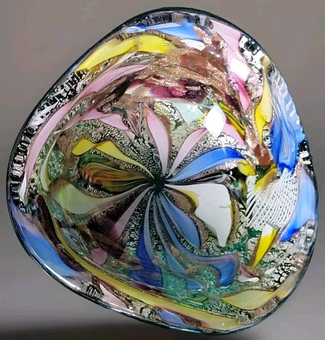 VTG MURANO Ashtray Dish Dino Martens ArT Glass Italy Da Ros Tutti