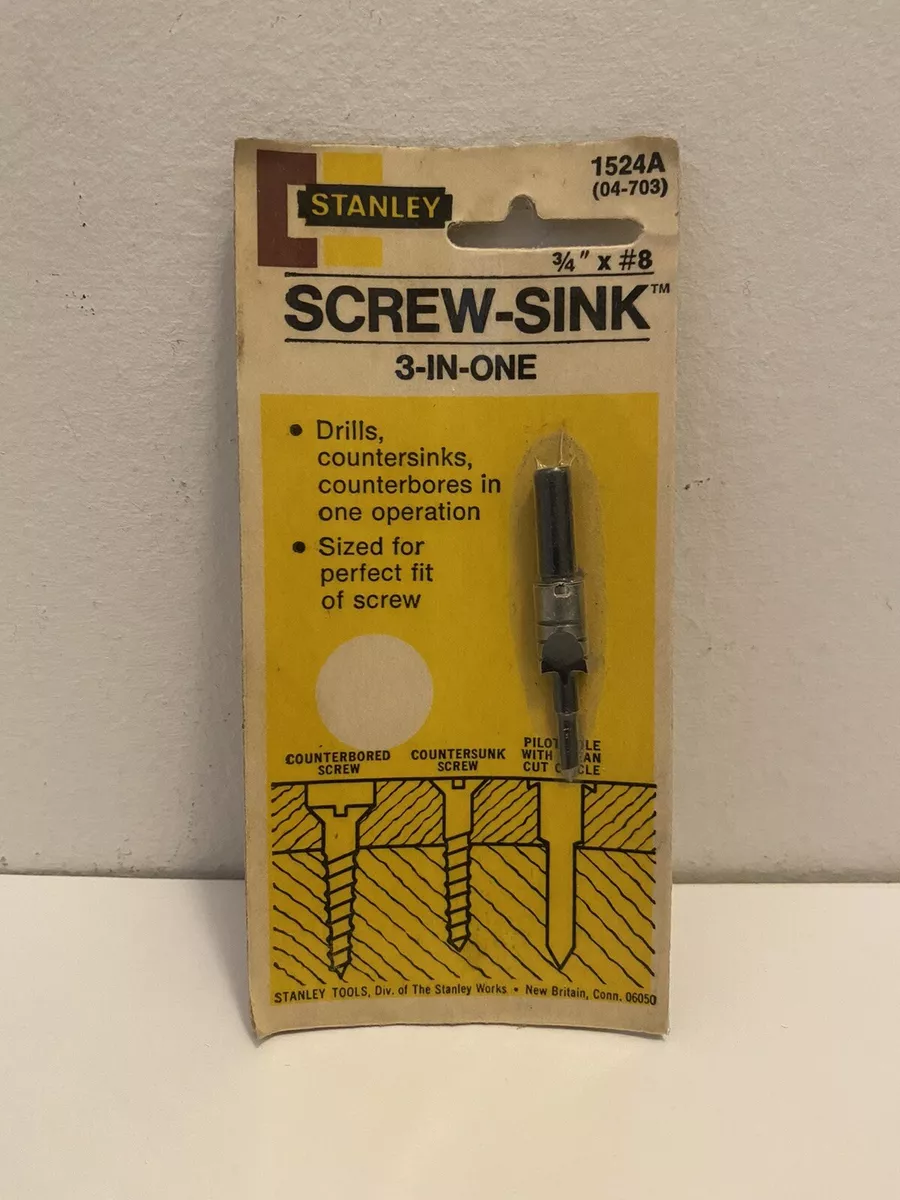 Stanley cheap countersink bits