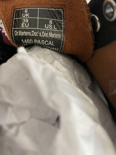 Doc Dr Martens 1460 Pascal Pansy Fayre Floral 8 Eye Boots Size 8 Flowers NWOB - Picture 6 of 6