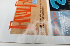 Final Fantasy 1990 Nintendo NES Dungeon Maps / Item Chart NES-FF-USA(A)