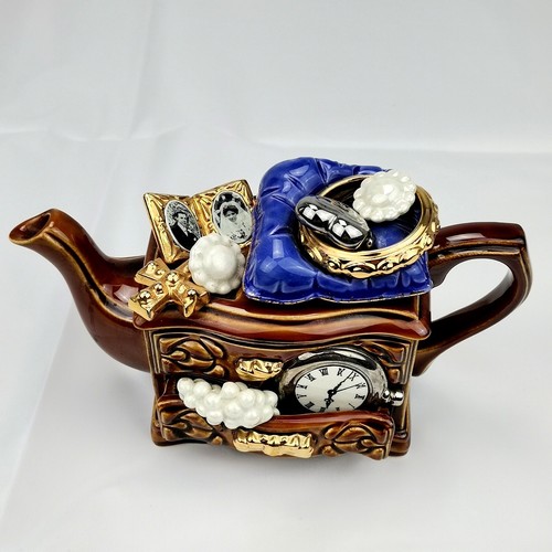 Cardew Design Jewellery Wedding Teapot Designed Handcrafted For H Samuel Vintage - Picture 13 of 24