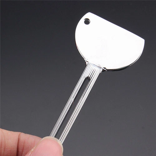 2 Stück Edelstahl Tube Zahnpasta Quetscher Schlüssel Spender Auswringer Squeeze Tool - Bild 3 von 7