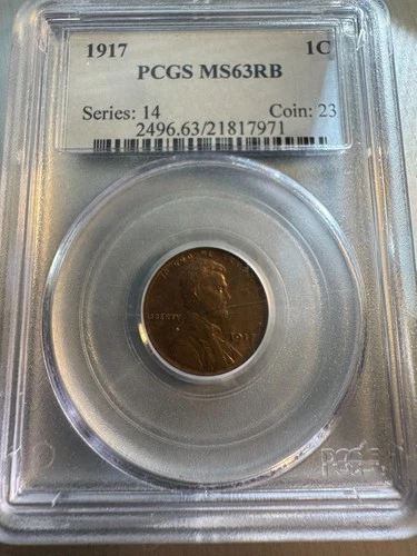 1917 LINCLON CENT MS63 RB