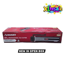 Husky 24 in. Tile Cutter with Tungsten Carbide Blade and Adjustable Gauge